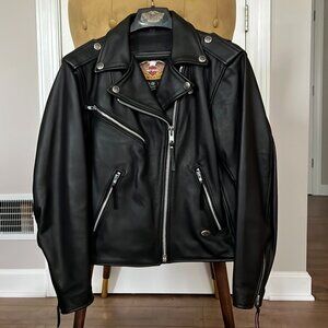 ⭐️Vintage Harley-Davidson Basic Skins Leather Jacket (circa 2001)